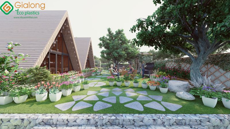 Thiết kế nhựa ngoại thất cho Homestay tại Hoà Bình