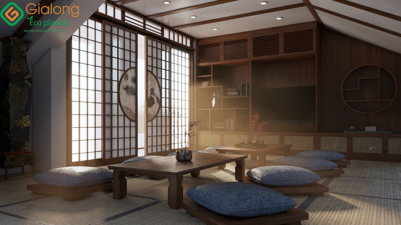 Thiết kế nhựa nội thất cho phòng trà Biệt thự phòng trà Vinhomes Riverside