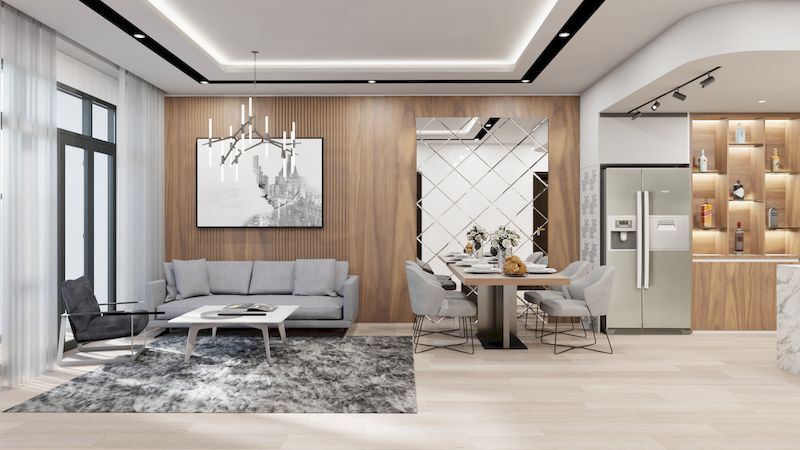 Thi công nhựa nội thất cho Chung cư 2 phòng ngủ tại Times City