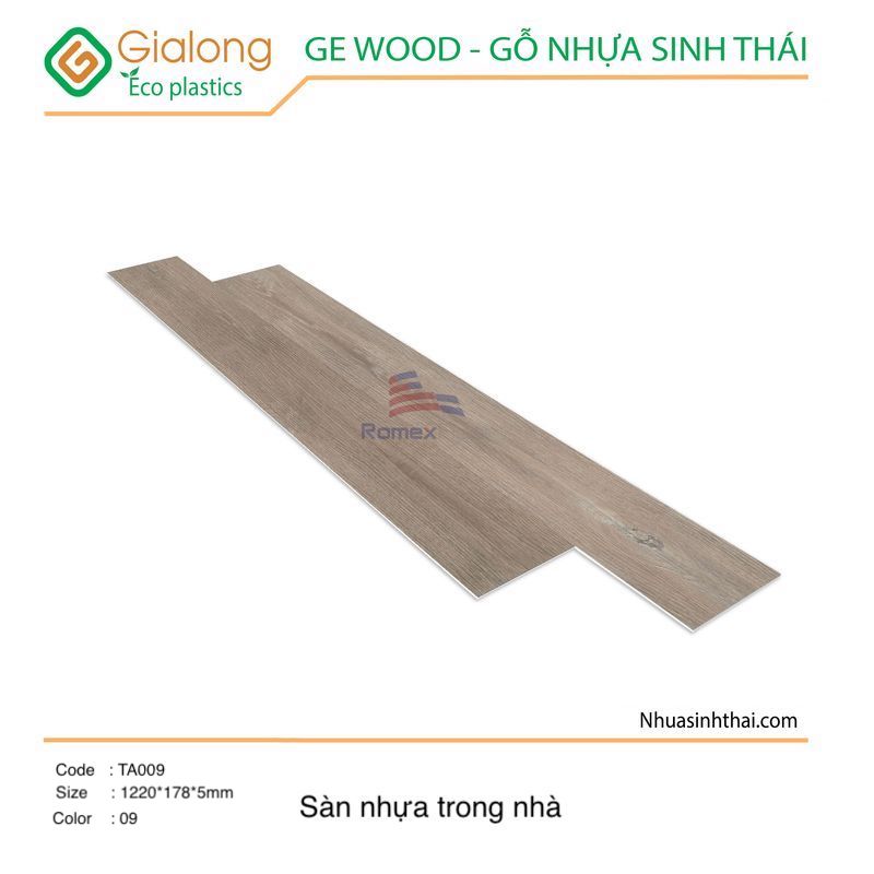 Sàn nhựa Romex Floor TA009 - Gia Long Eco Plastic