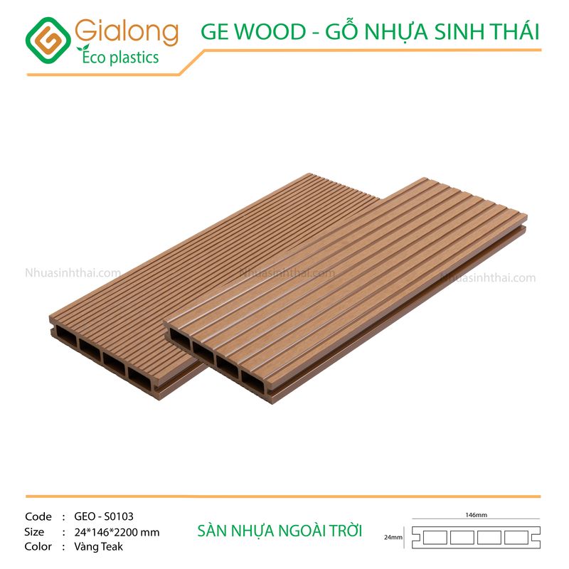 Sàn nhựa ngoài trời GE - GEO-S0103