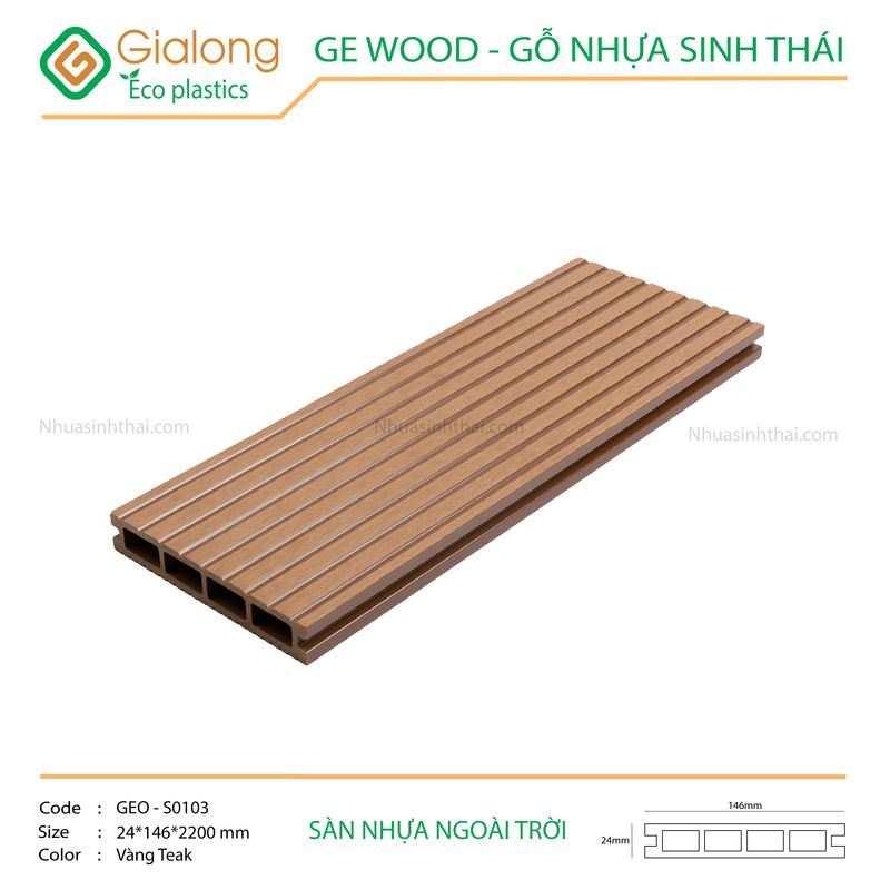 Sàn nhựa ngoài trời GE - GEO-S0103