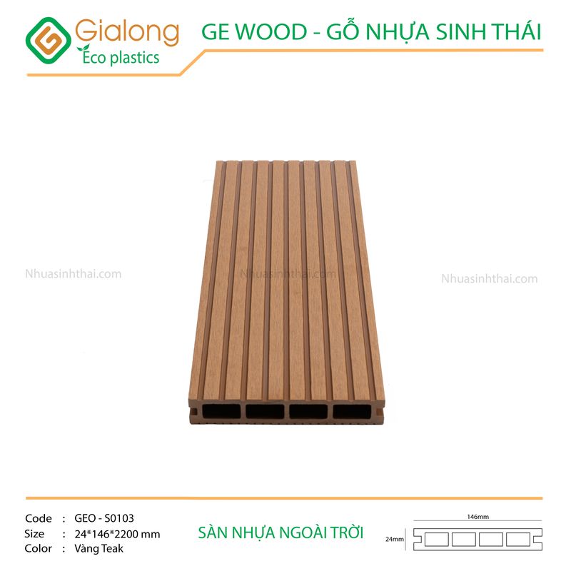 Sàn nhựa ngoài trời GE - GEO-S0103