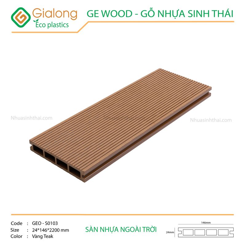 Sàn nhựa ngoài trời GE - GEO-S0103