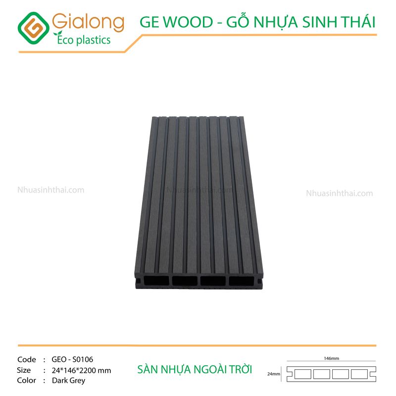 Sàn nhựa ngoài trời GE - GEO-S0106