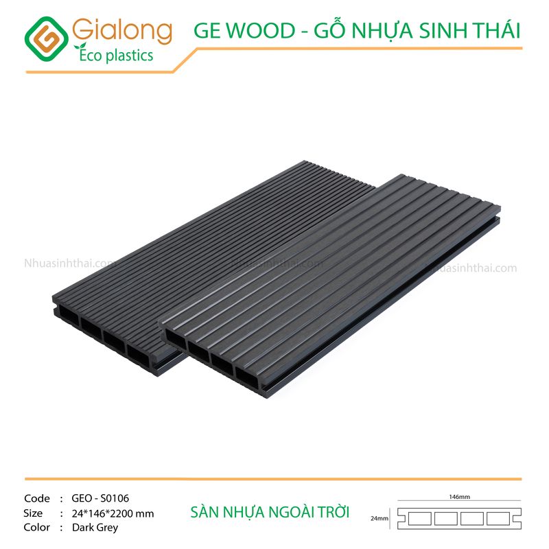 Sàn nhựa ngoài trời GE - GEO-S0106