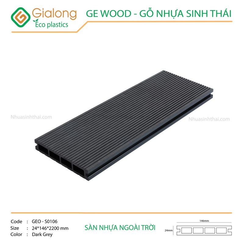 Sàn nhựa ngoài trời GE - GEO-S0106